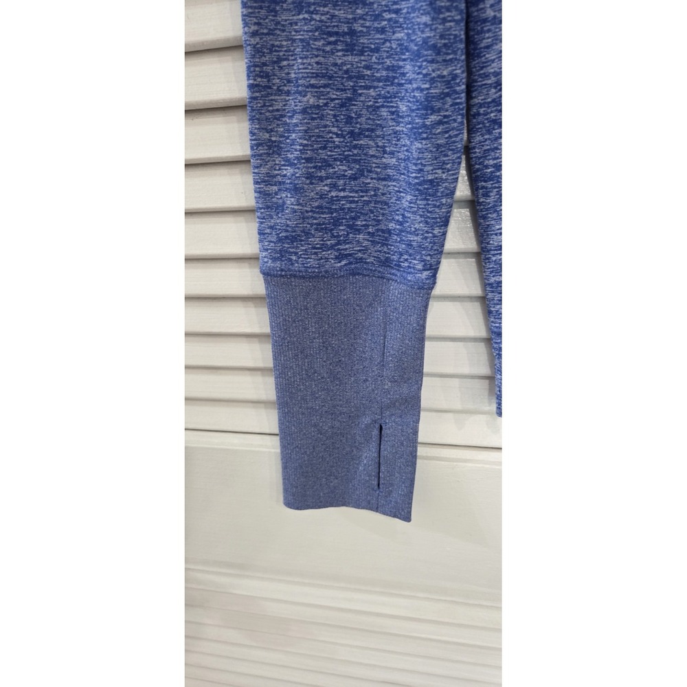 Nike Running Dri-FIT Women's M Blue Heather Long Sleeve Crew Neck Top - Picture 3 of 5
